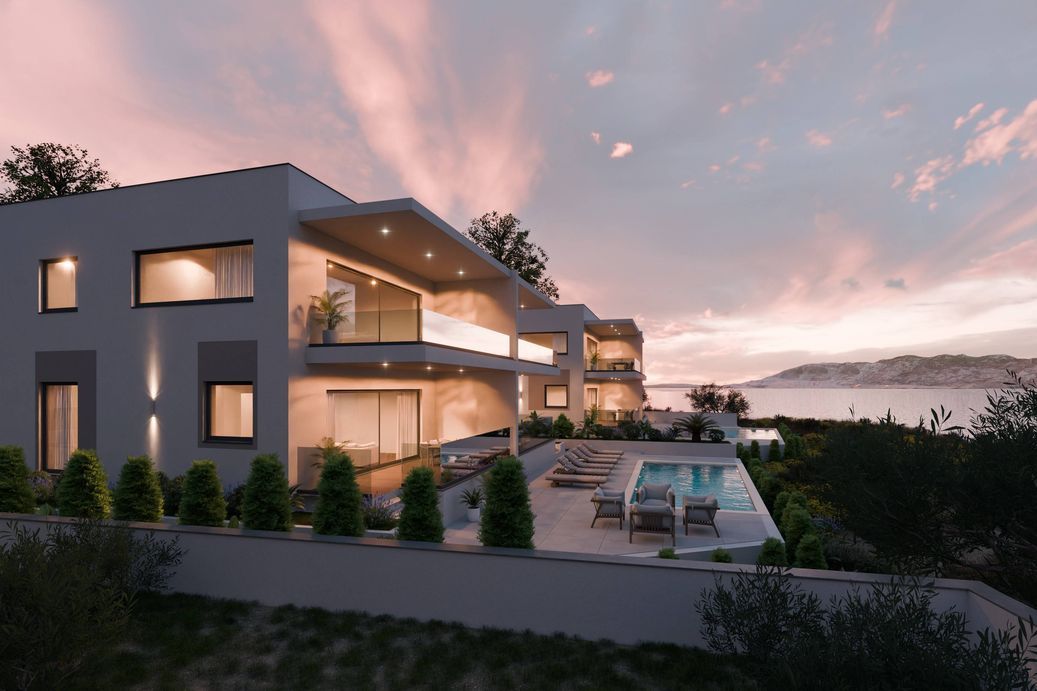 Luksuzni apartmani u modernoj vili, otok Pag