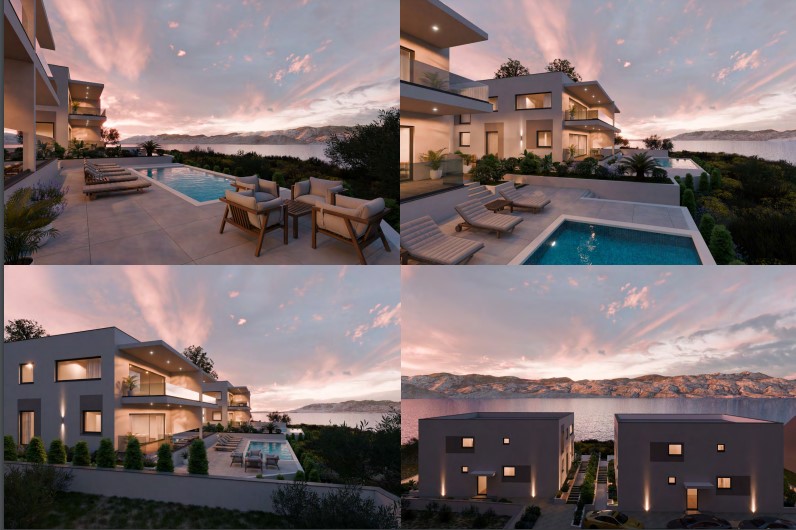 Luksuzni apartmani u modernoj vili, otok Pag